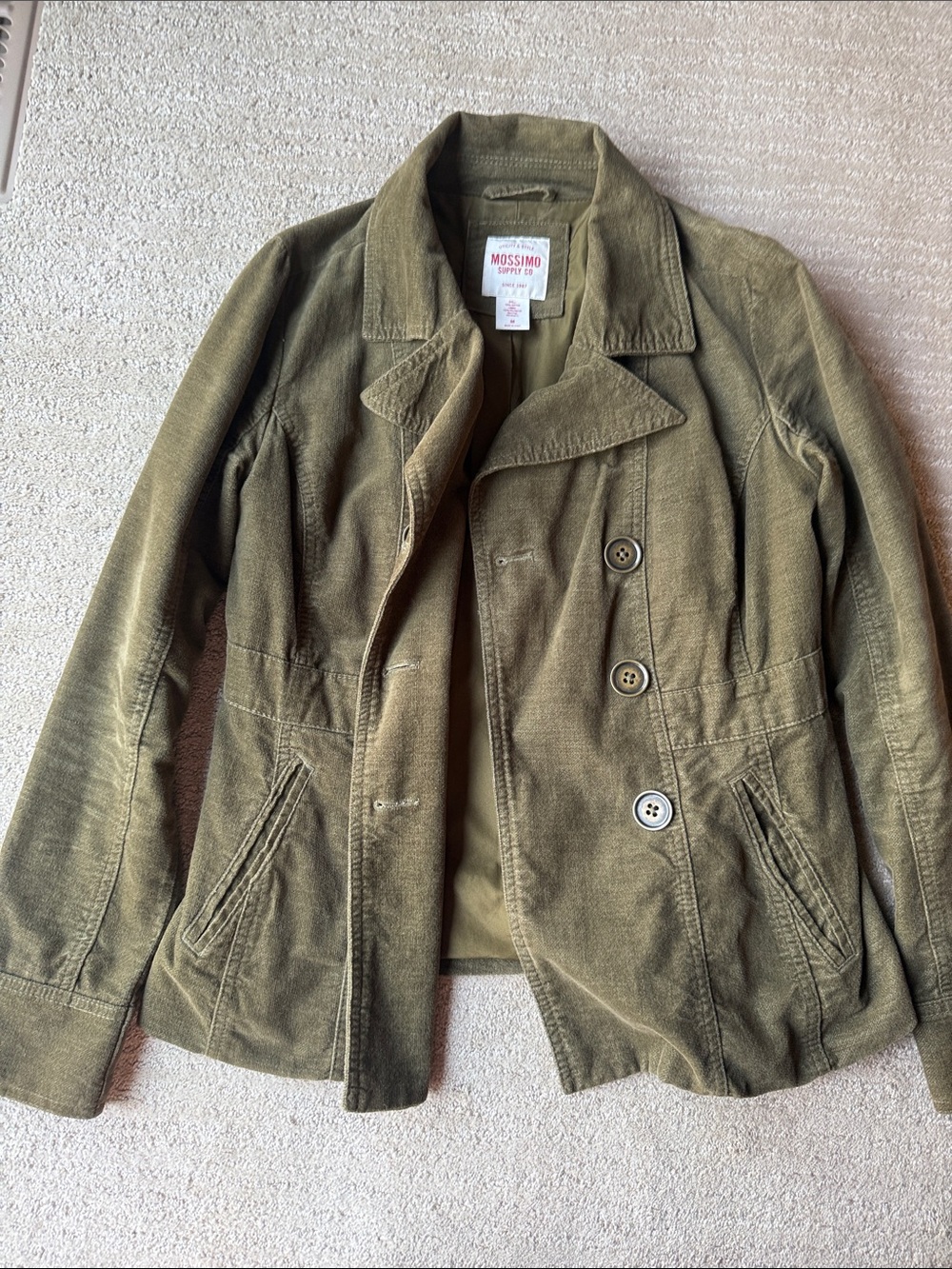 Mossimo Supply Co. Olive Green Pea Coat